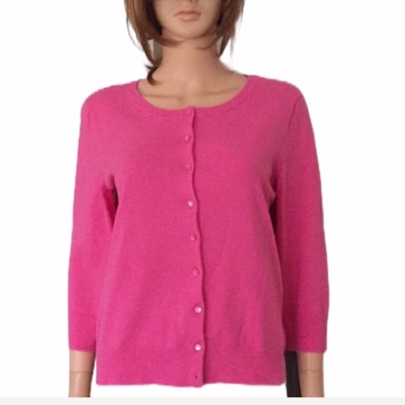 talbots pink sweater